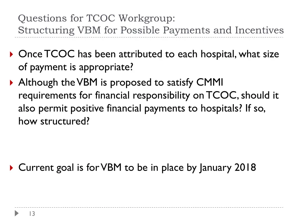 questions for tcoc workgroup structuring