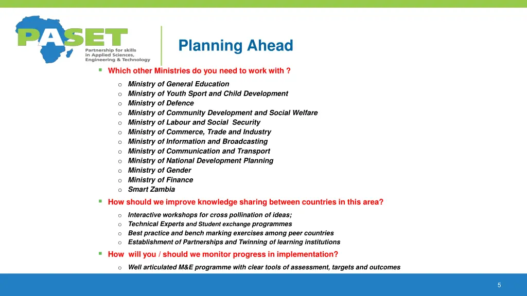 planning ahead 1