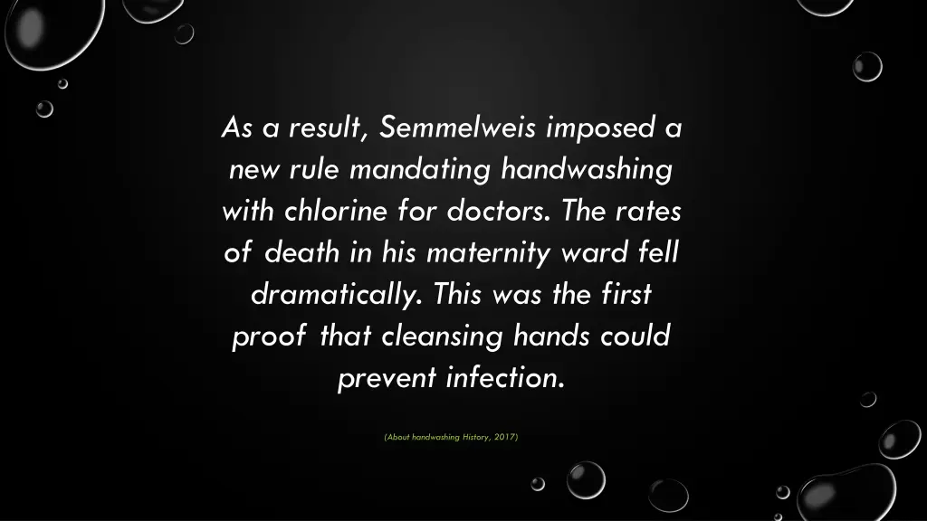 as a result semmelweis imposed a new rule