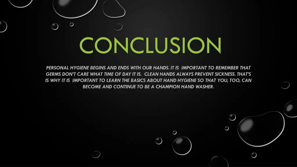 conclusion