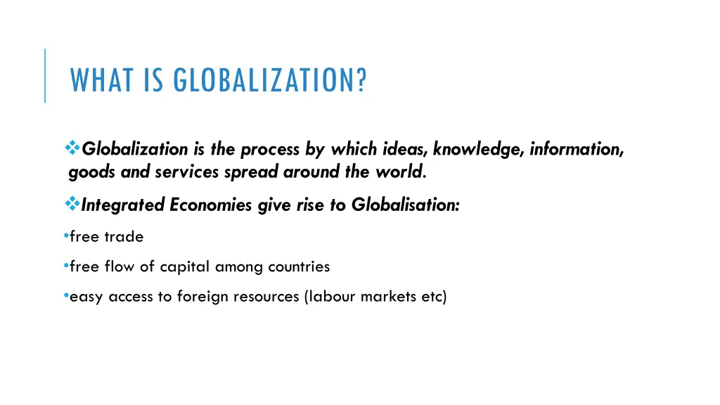 what is globalization