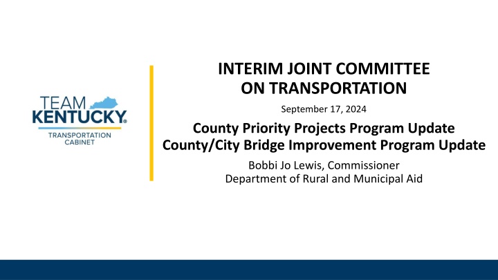 interim joint committee on transportation