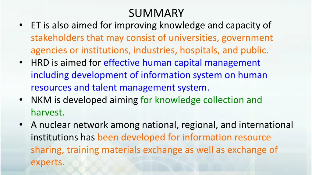 summary 1