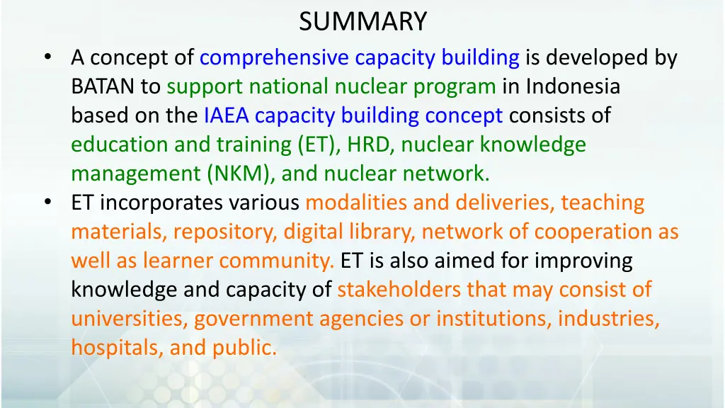 summary