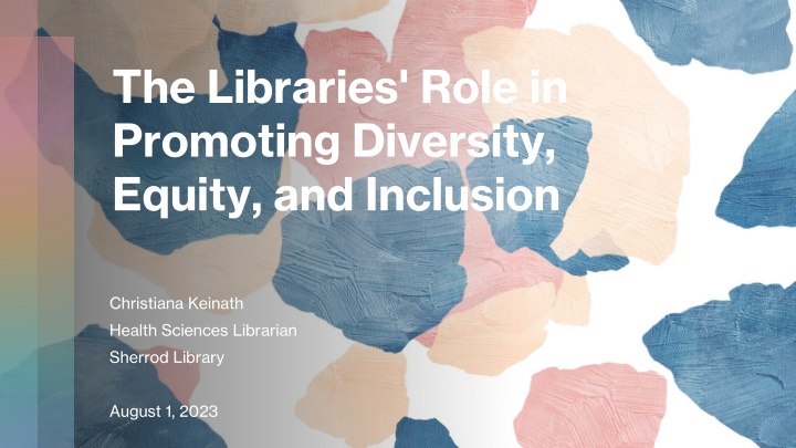 the libraries role in promoting diversity equity