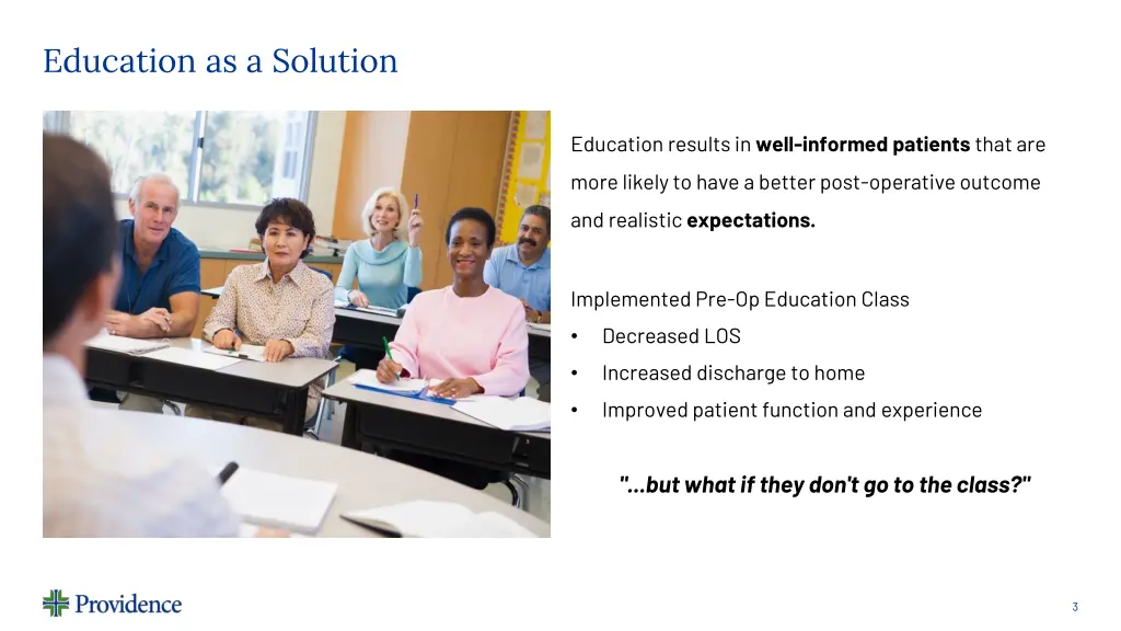 education as a solution