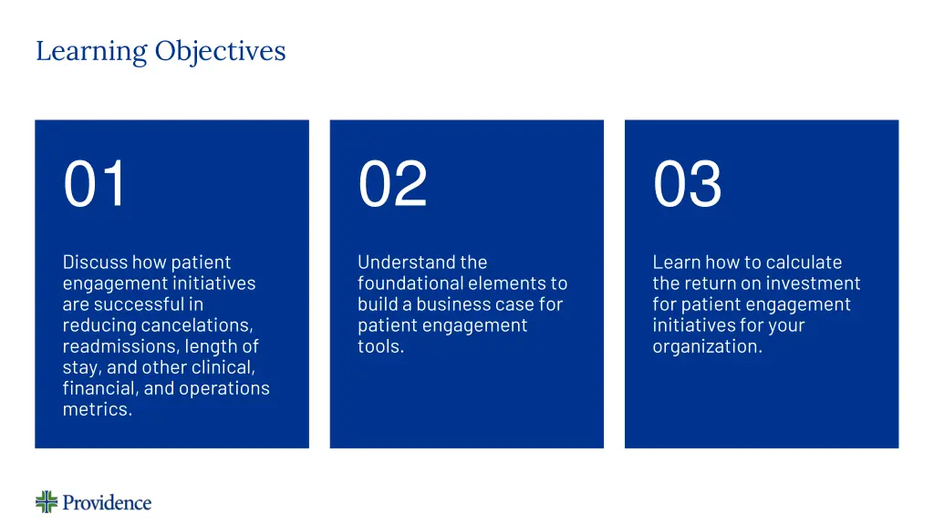 learning objectives