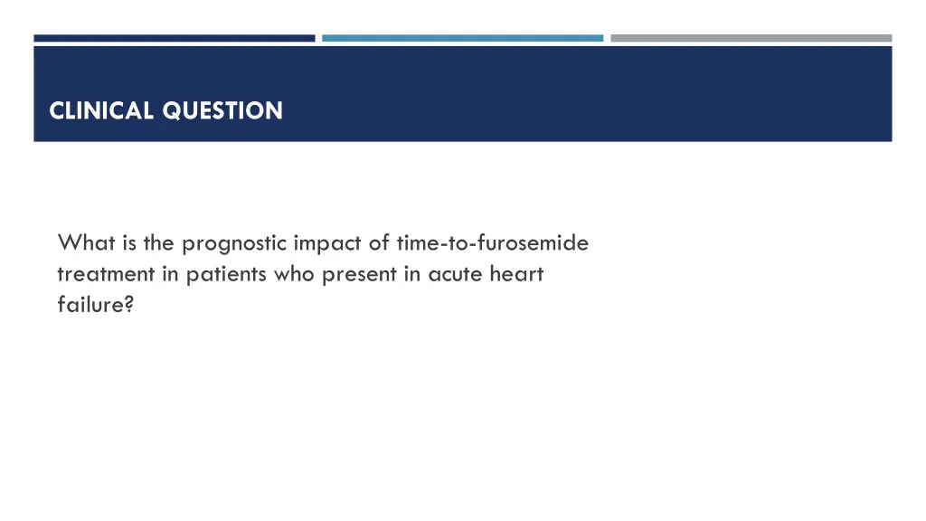clinical question