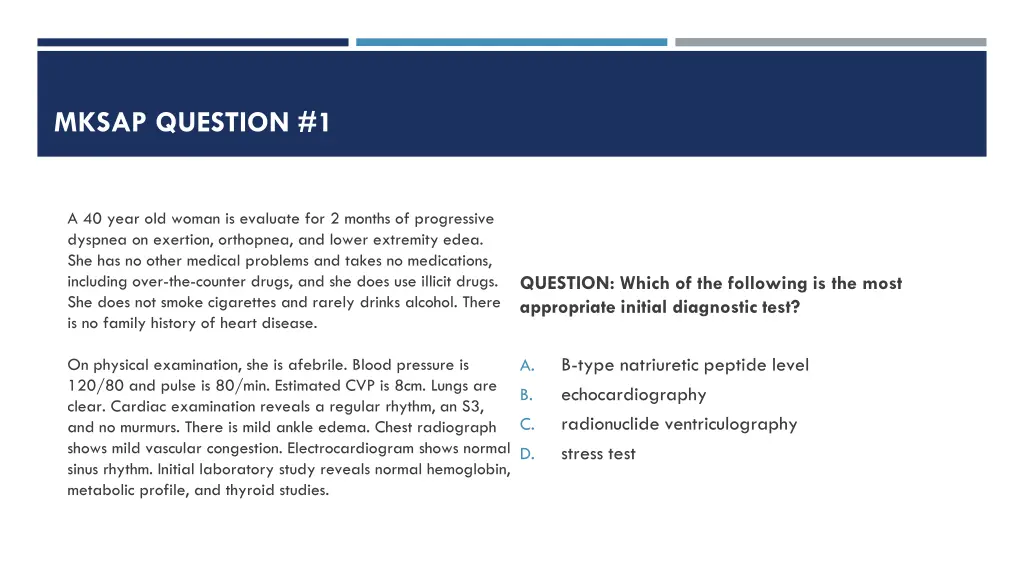 mksap question 1