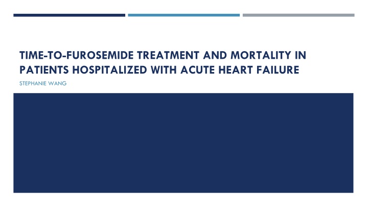 time to furosemide treatment and mortality