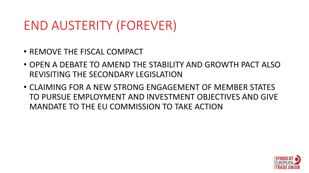 end austerity forever