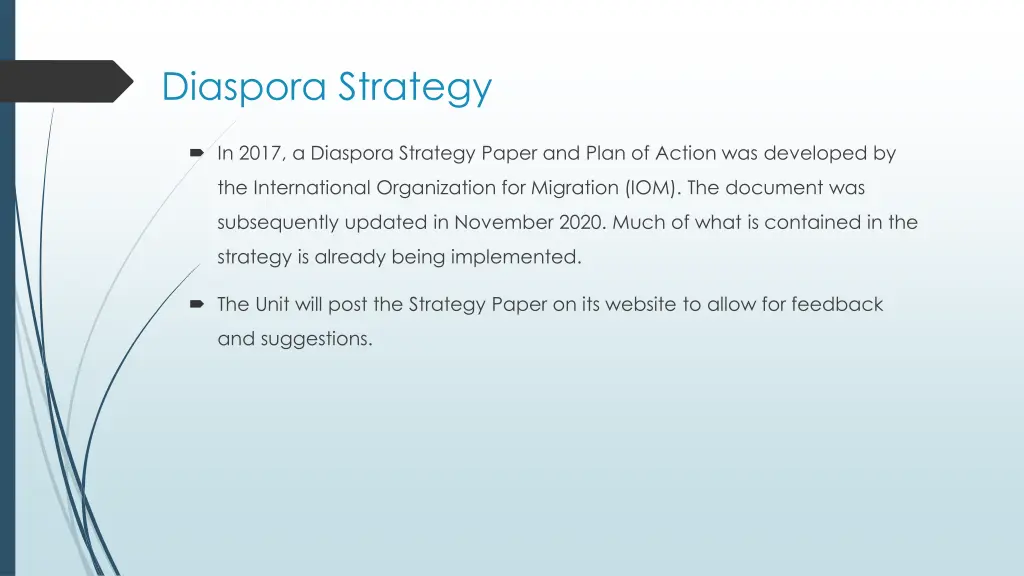 diaspora strategy