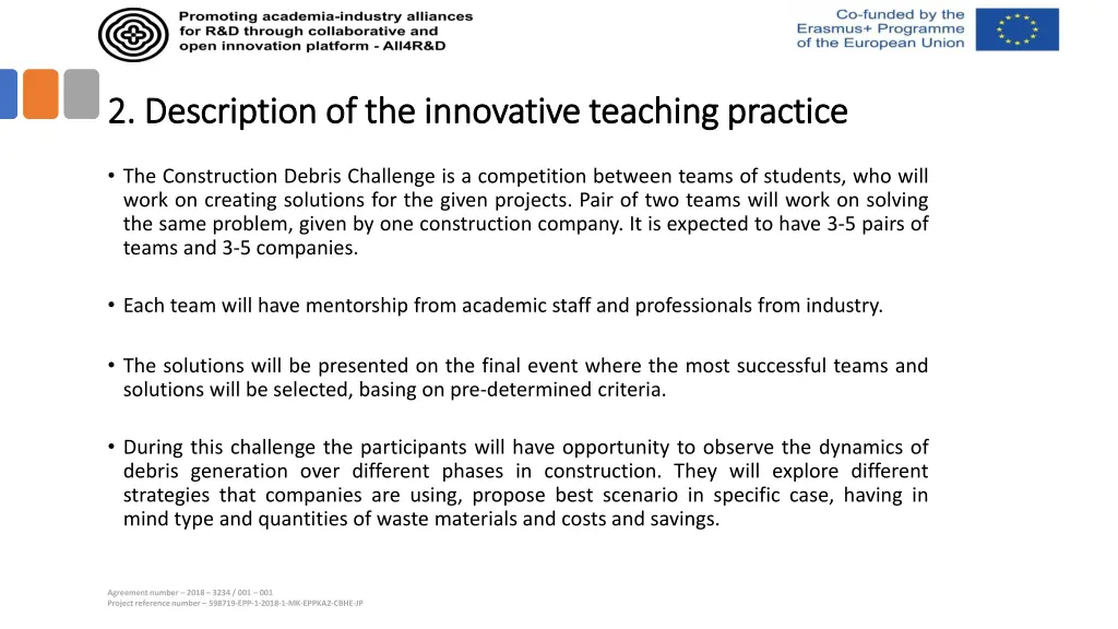 2 description of the innovative teaching practice