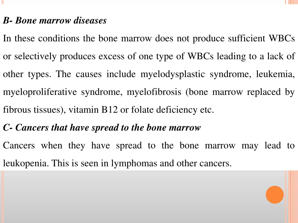 b bone marrow diseases