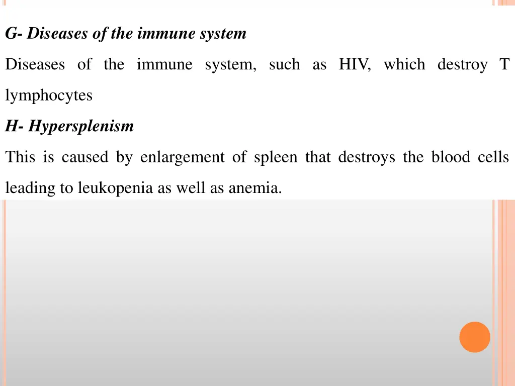 g diseases of the immune system