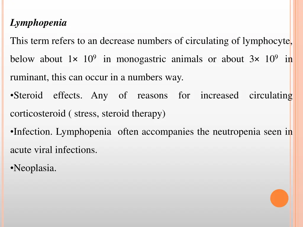 lymphopenia