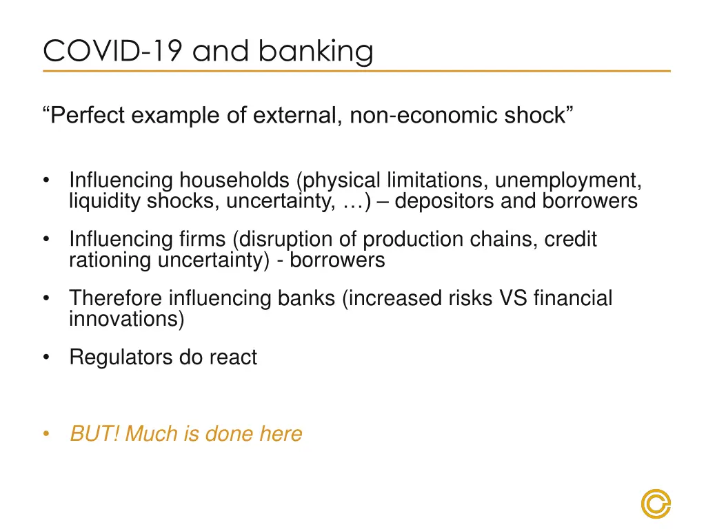 covid 19 and banking