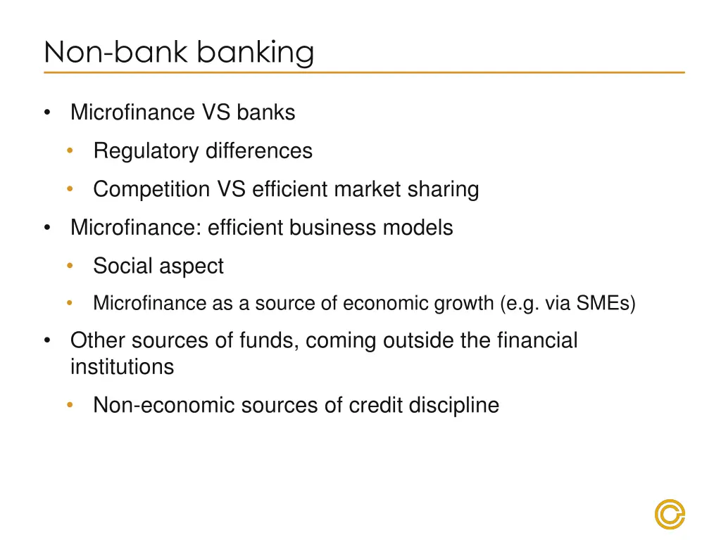 non bank banking