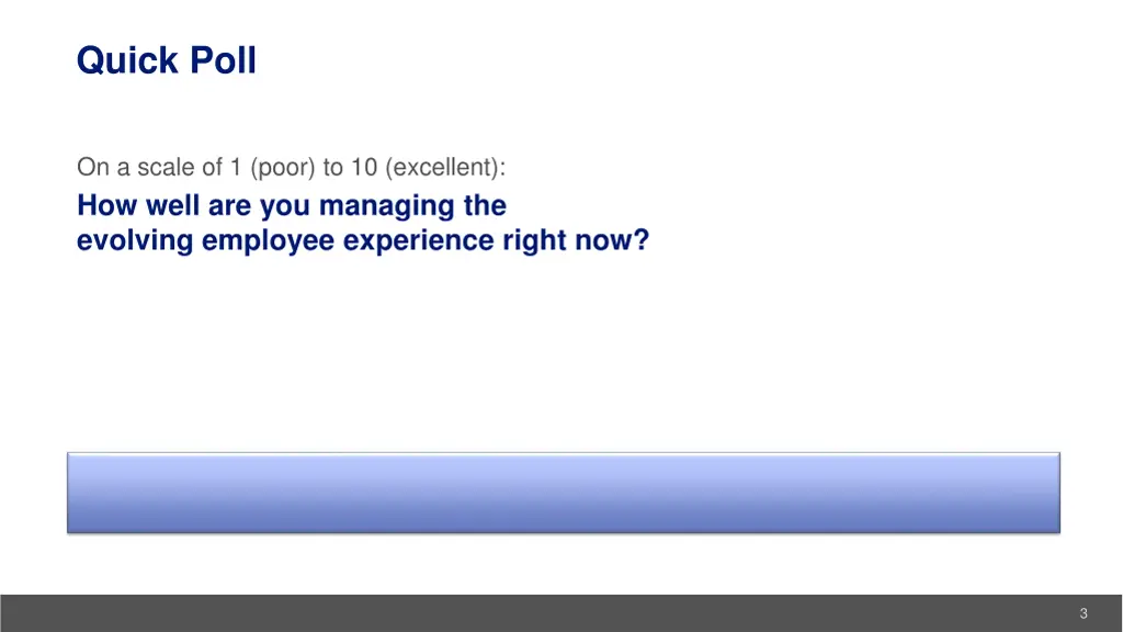 quick poll