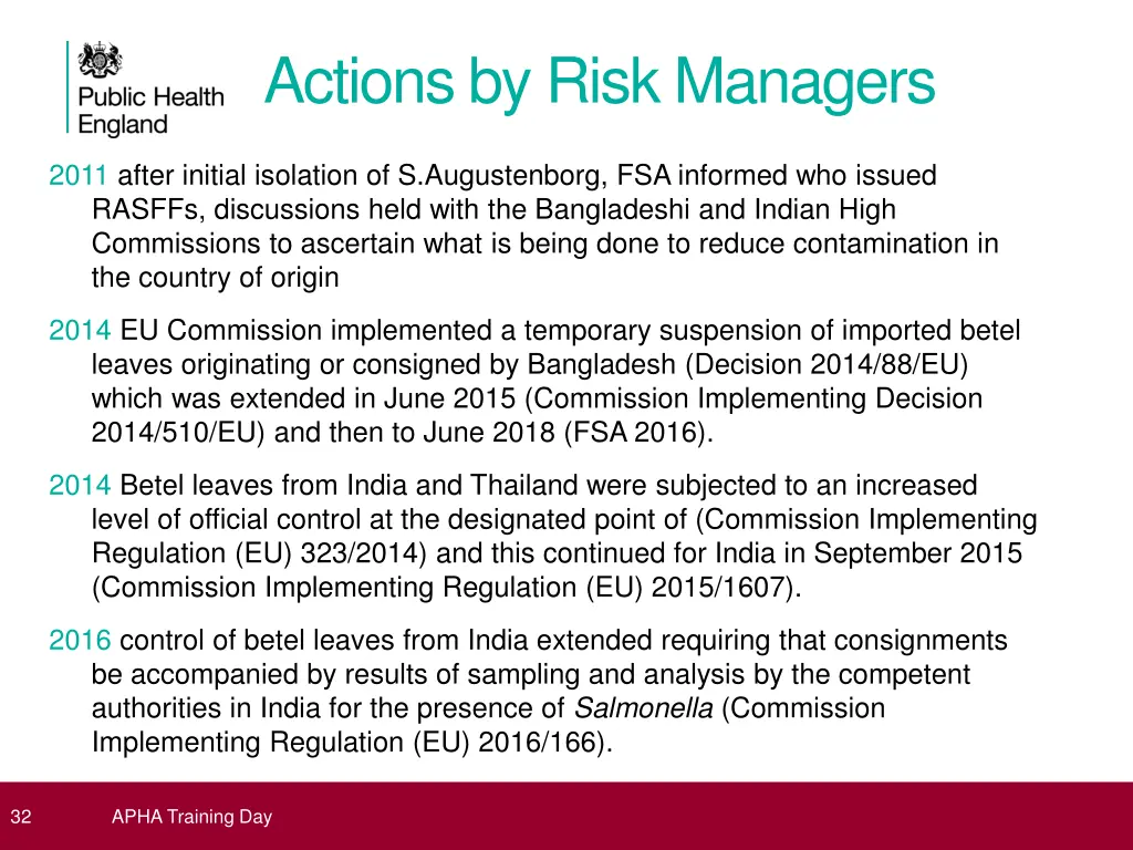 actions by risk managers