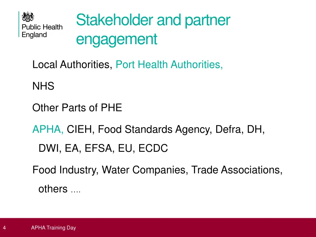 stakeholder and partner engagement