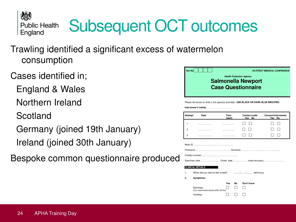 subsequent oct outcomes