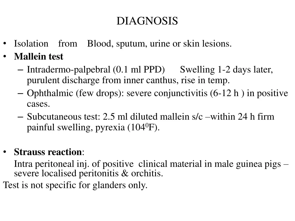 diagnosis