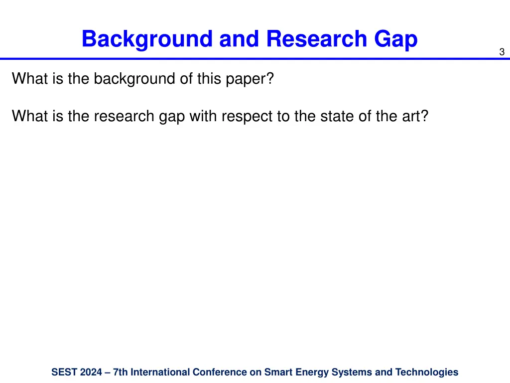 background and research gap