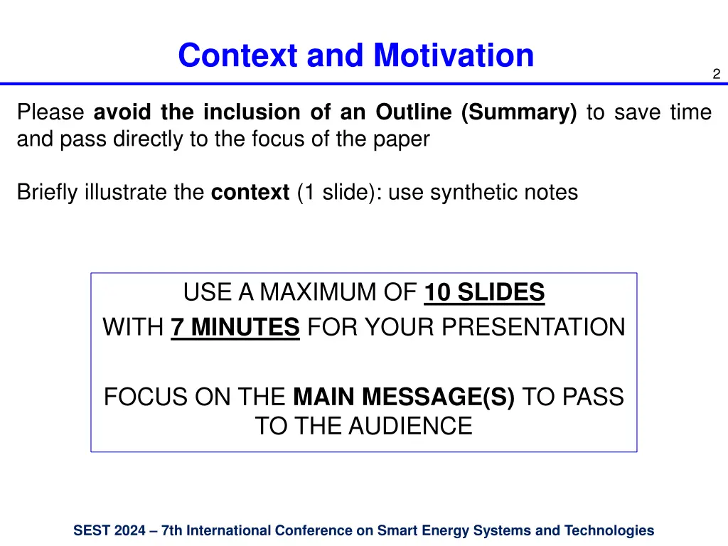 context and motivation