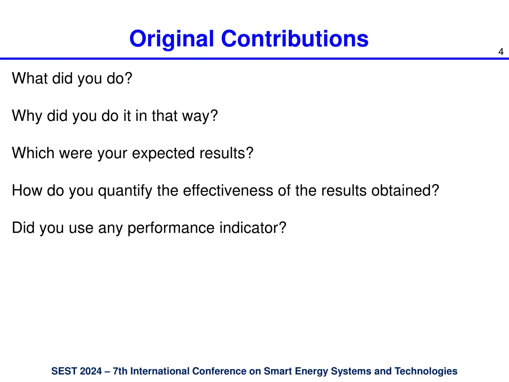 original contributions