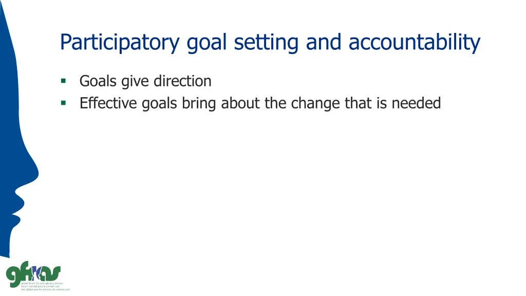 participatory goal setting and accountability