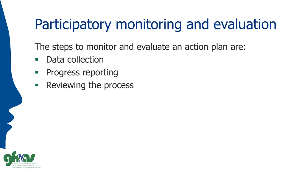 participatory monitoring and evaluation