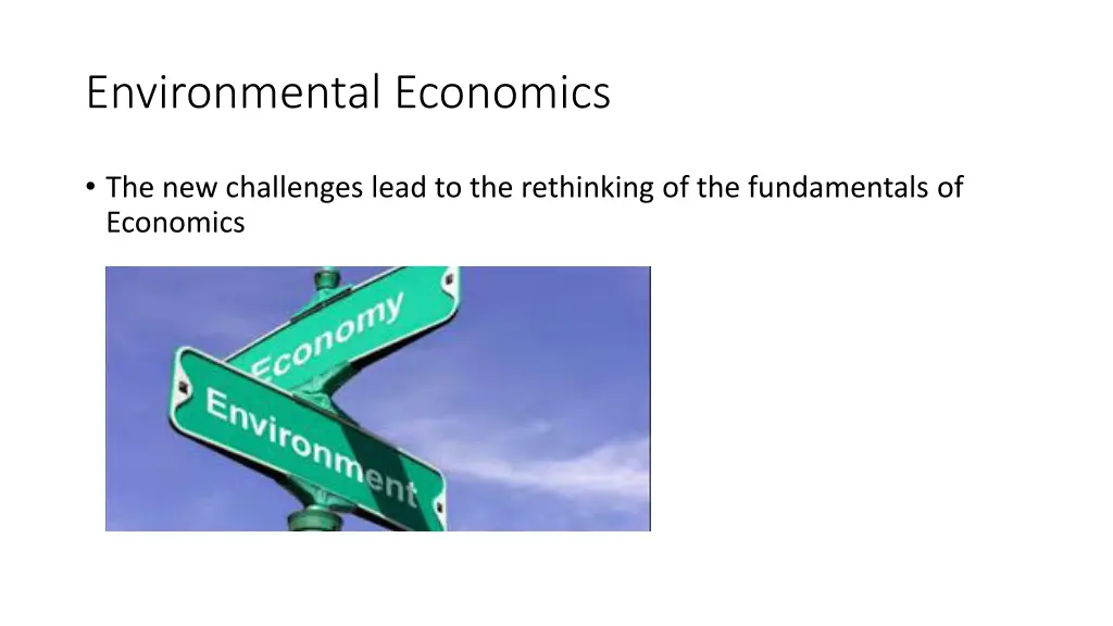 environmental economics 1