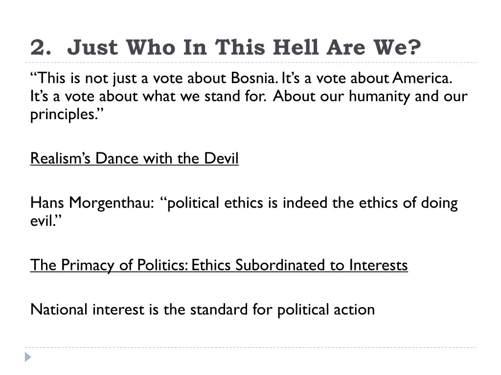 2 just who in this hell are we this is not just