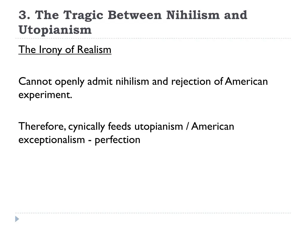 3 the tragic between nihilism and utopianism 1