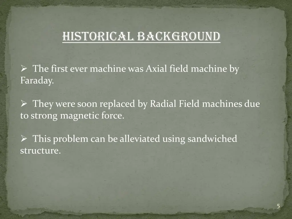 historical background