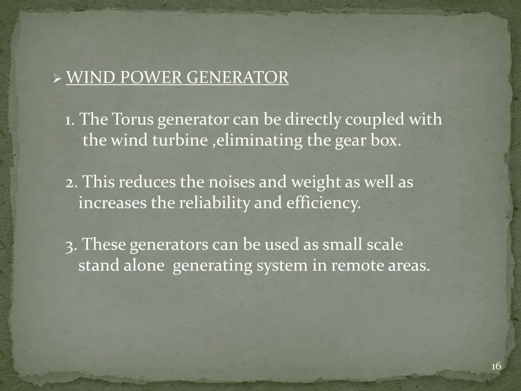 wind power generator