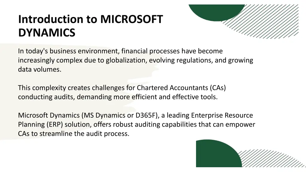 introduction to microsoft dynamics