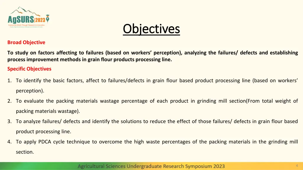 objectives objectives