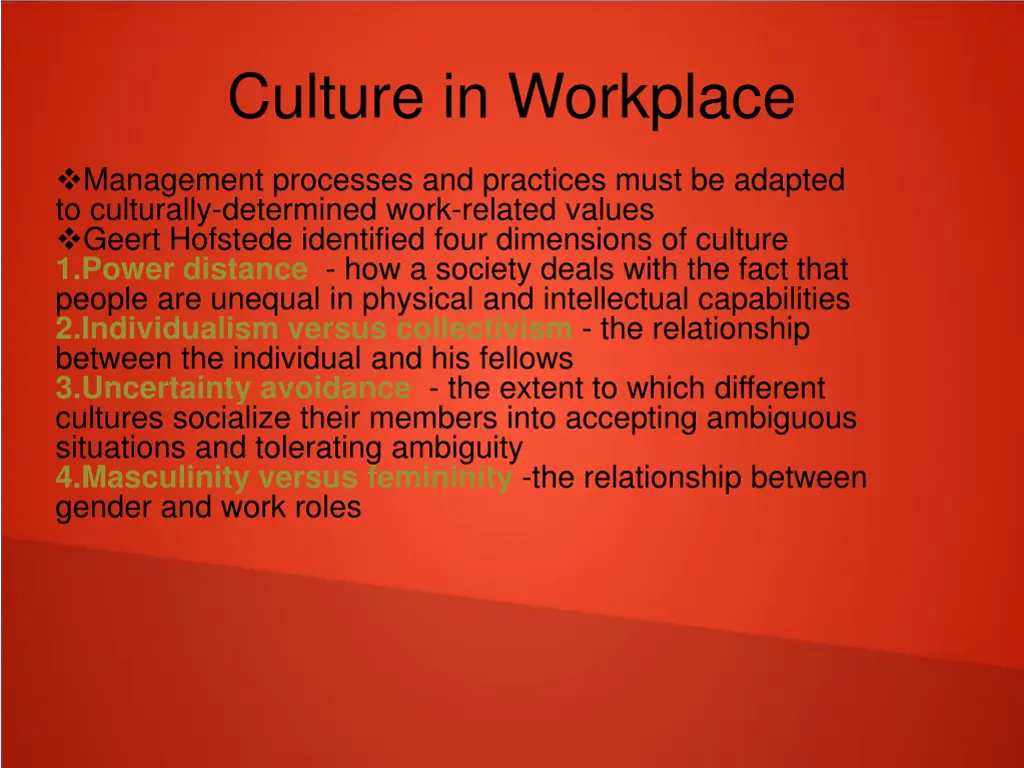 culture in workplace