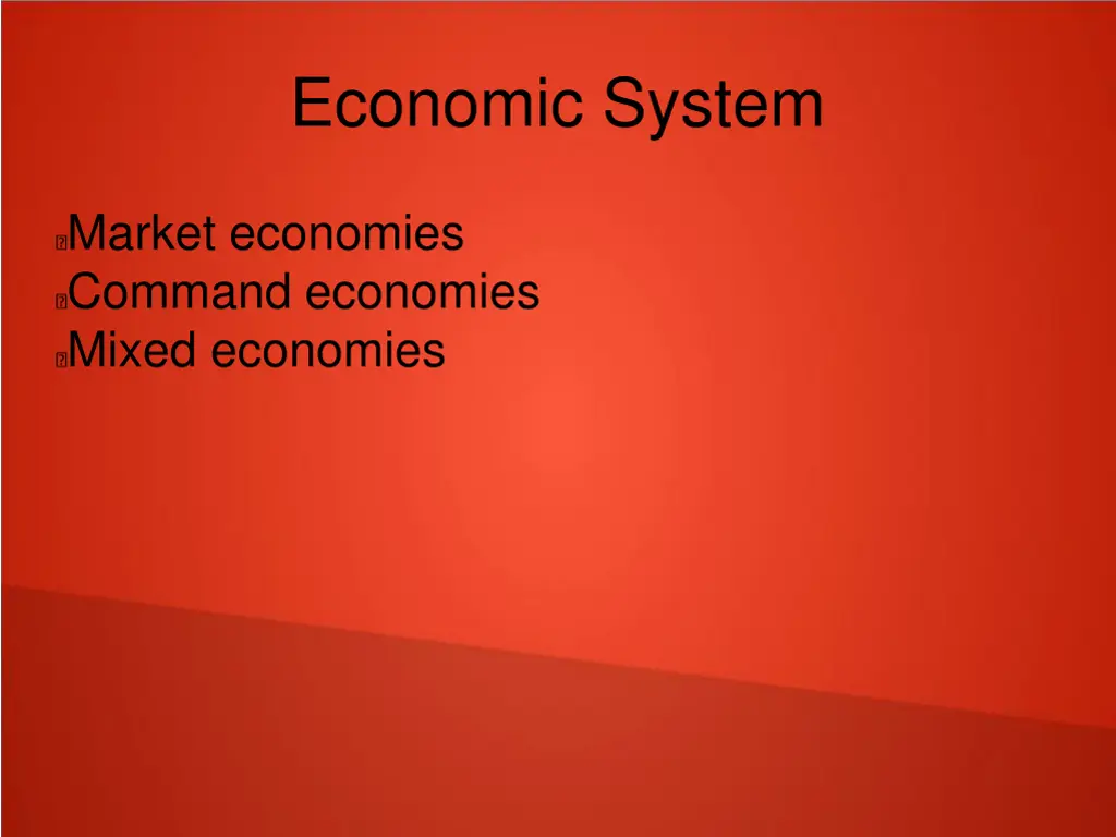 economic system