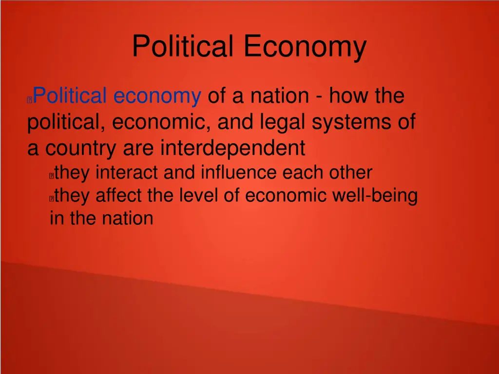 political economy