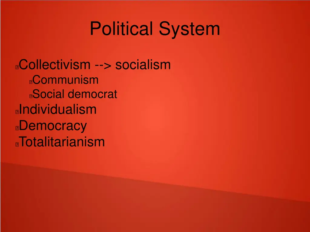 political system