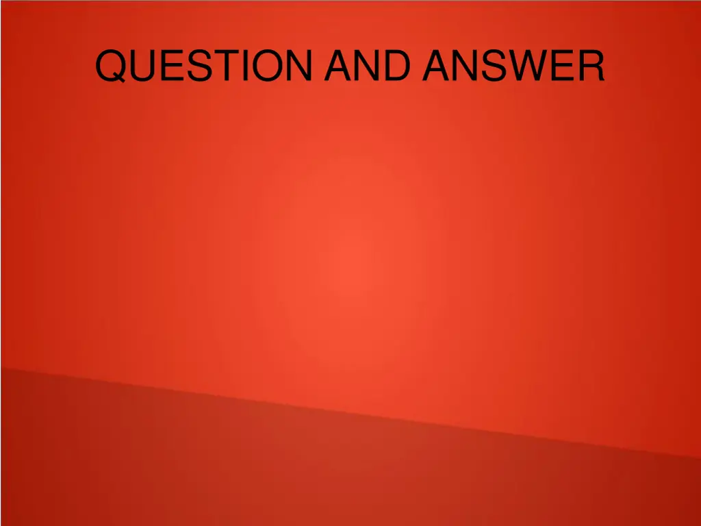 question and answer