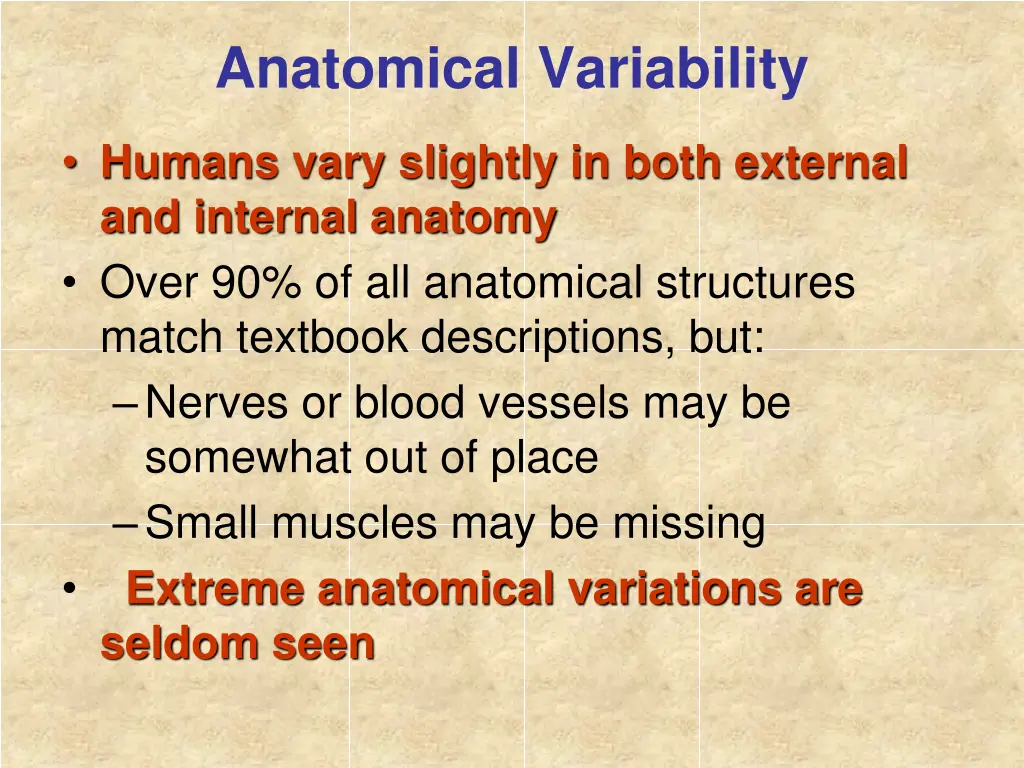 anatomical variability