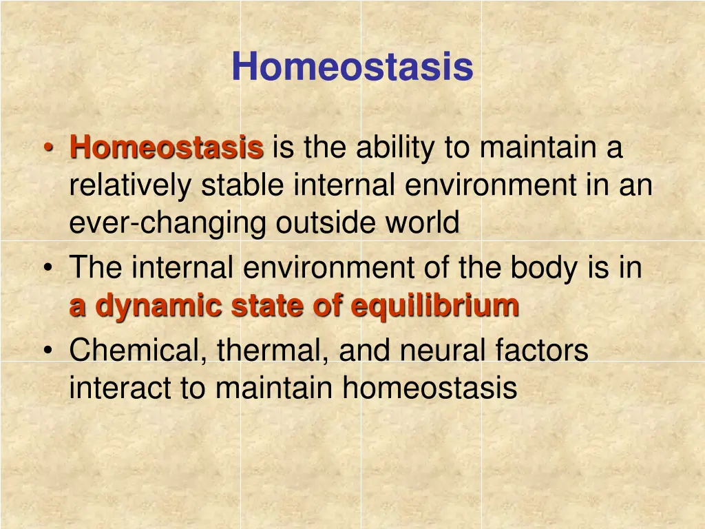 homeostasis