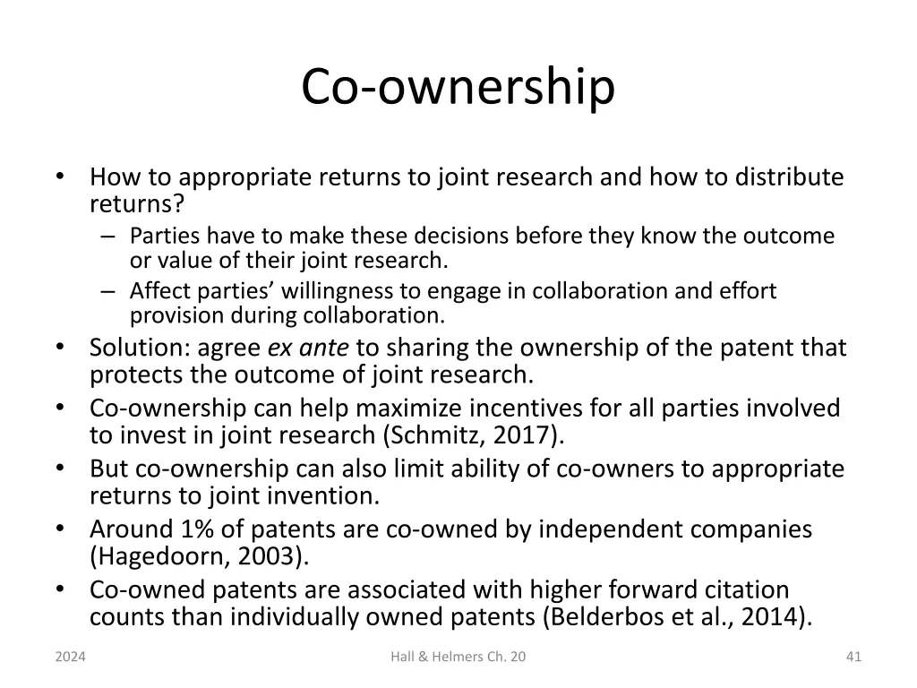 co ownership 1