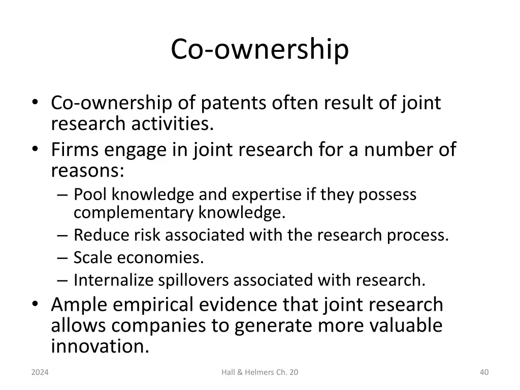 co ownership