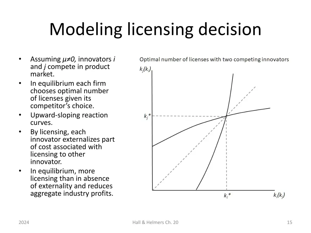 modeling licensing decision 4