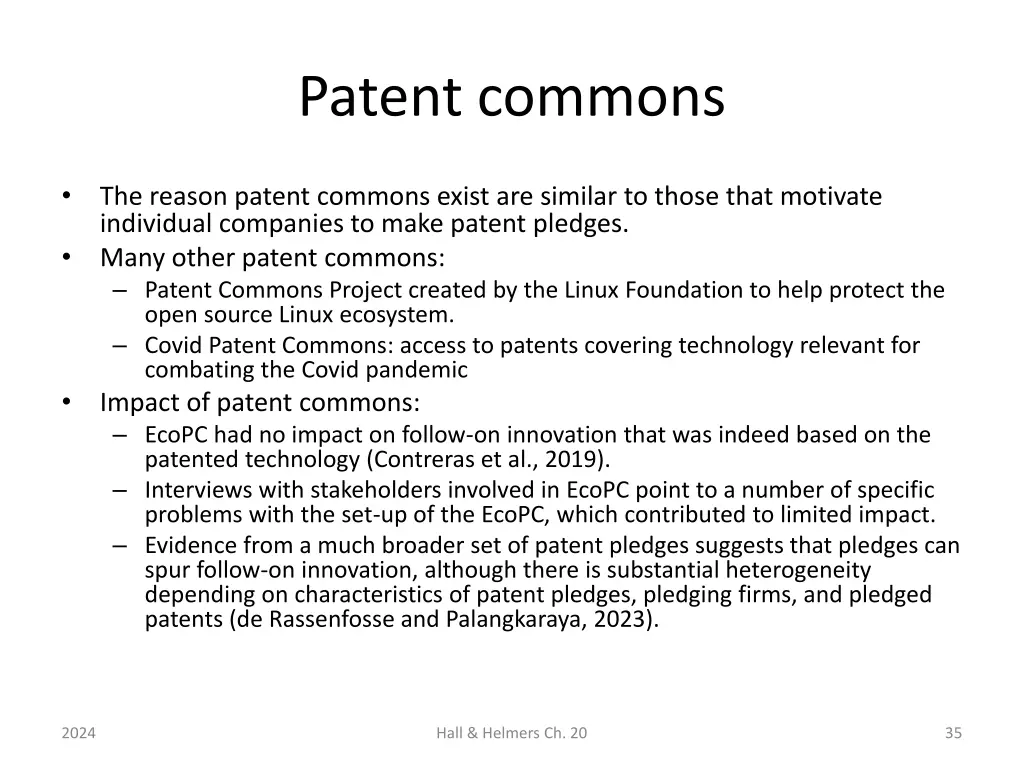 patent commons 2